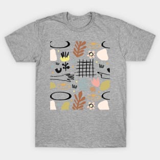 Crazy Doodle Abstract Pattern T-Shirt